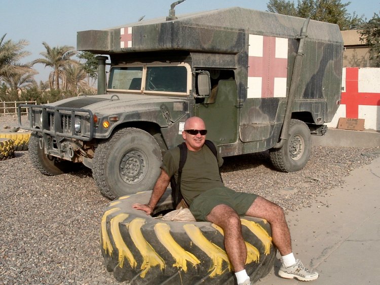 Ready for PT in Fallujah